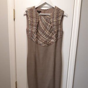 Escada beaded sleeveless dress